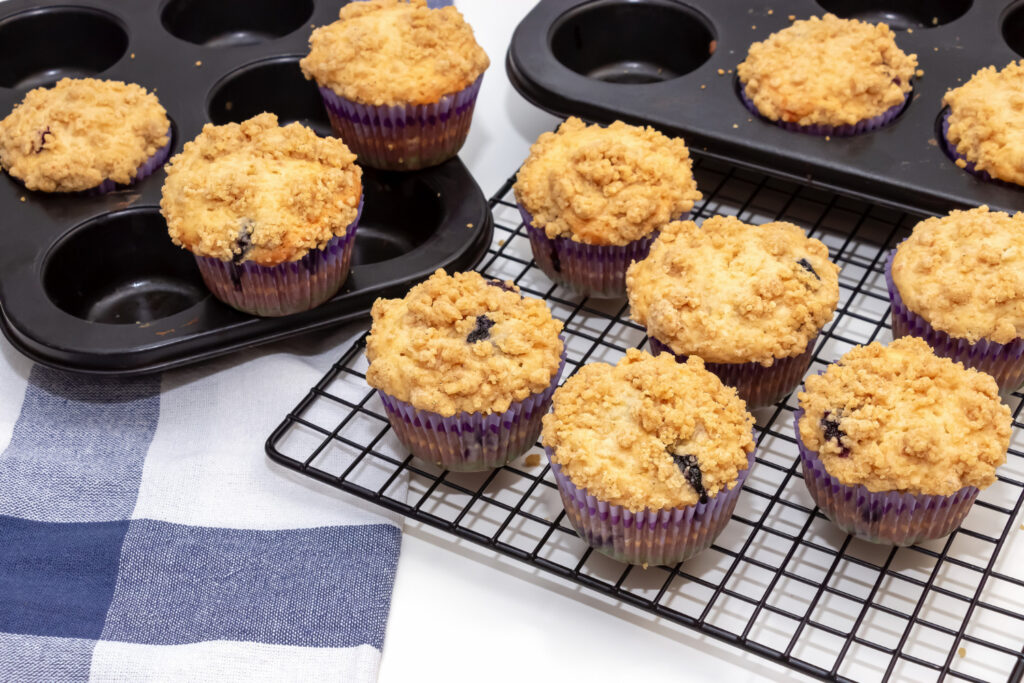 photo of pumpkin streusel muffins