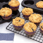 photo of pumpkin streusel muffins