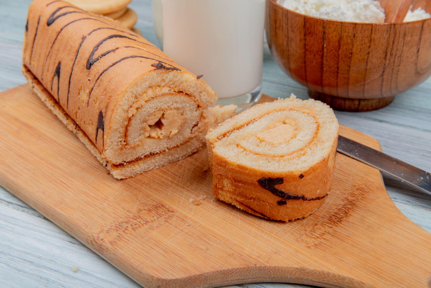 photo of Libby’s Pumpkin Roll in the kitchen